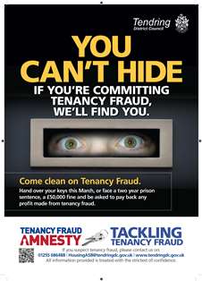 Tenancy fraud call to action "You can't hide"