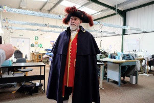 Richard Bench in his new Harwich Town Crier livery