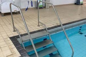 New accessible steps at Clacton Leisure Centre pool