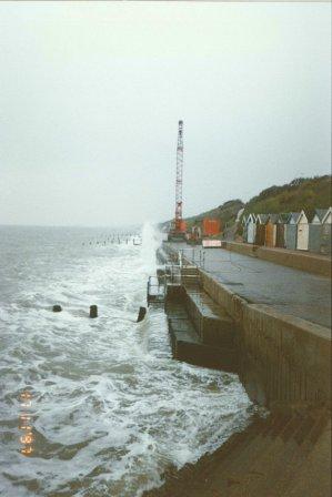 1997 Cliff Road further works being carried out after the loss of the beach replenishment material