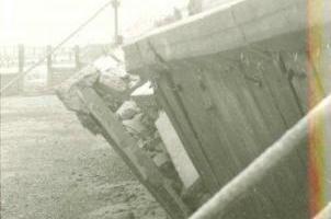 1963 Brighton Road failed seawall due to loss of beach material