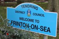 Welcome to Frinton on Sea sign